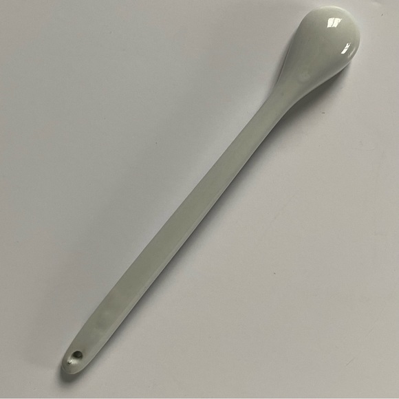 St. Dalfour Porcelain Spoon Blue White Jam Condiment Sugar 7.25" French Pottery - Picture 12 of 13